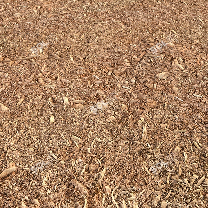 Mulch: High-Quality Wood Bark for Landscaping 4 Options 3D model image 4