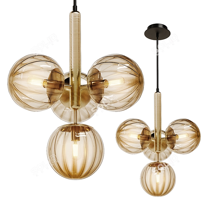 Bravis SYNEIL 4 Pendant Light 3D model image 1