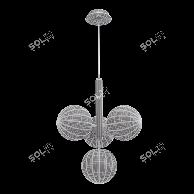 Bravis SYNEIL 4 Pendant Light 3D model image 2