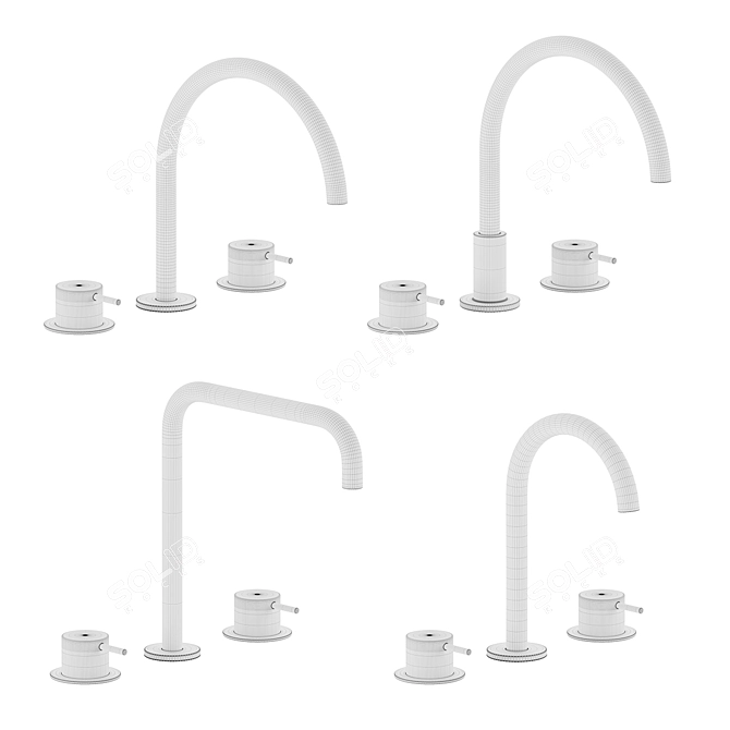 Brodware Faucet-MINIM SET: Perfect Kitchen, Bath, Basin Accessories 3D model image 6