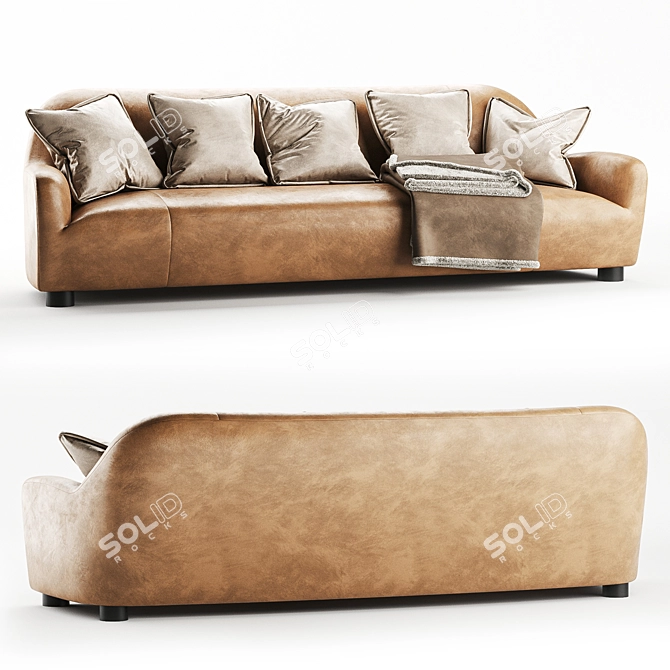 Orca 5-Piece Sofa - Modern Design 3D model image 1