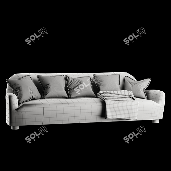 Orca 5-Piece Sofa - Modern Design 3D model image 3