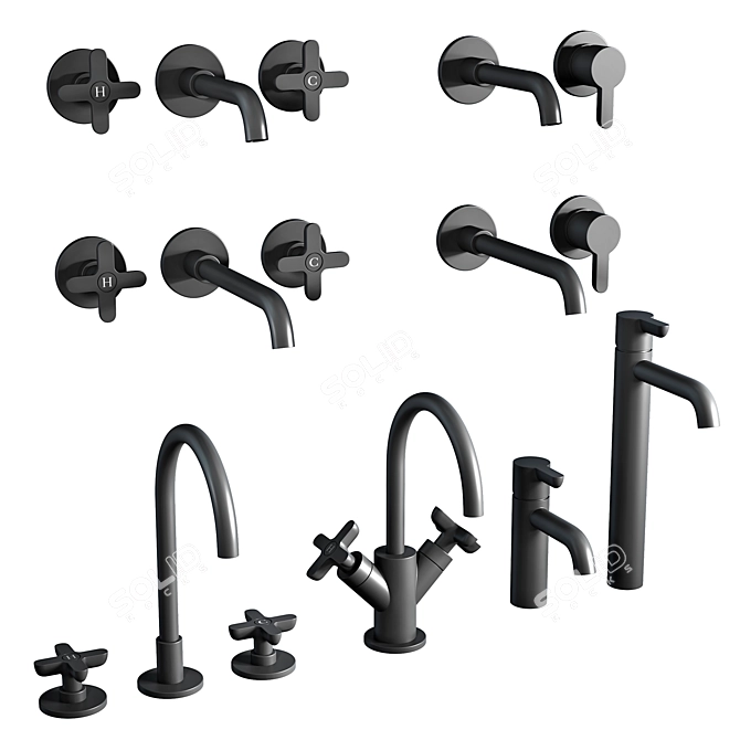 Fantini Icona: Classic and Elegant Faucets 3D model image 1