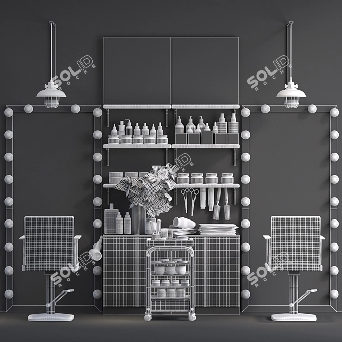 Highly Detailed JC Barber Shop 8: Beauty Salon 3D model image 3