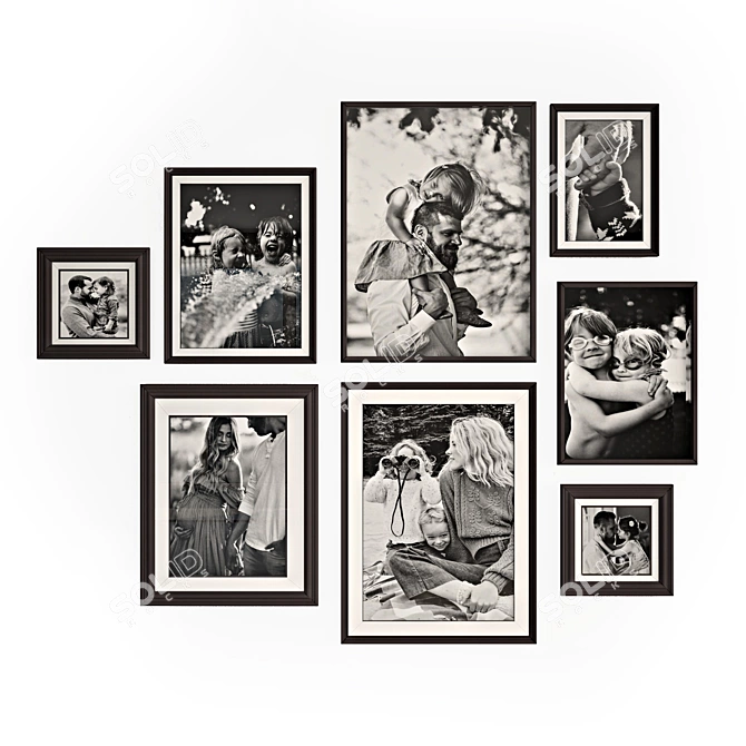 Memories in Frames: Family Photo Collection 3D model image 3