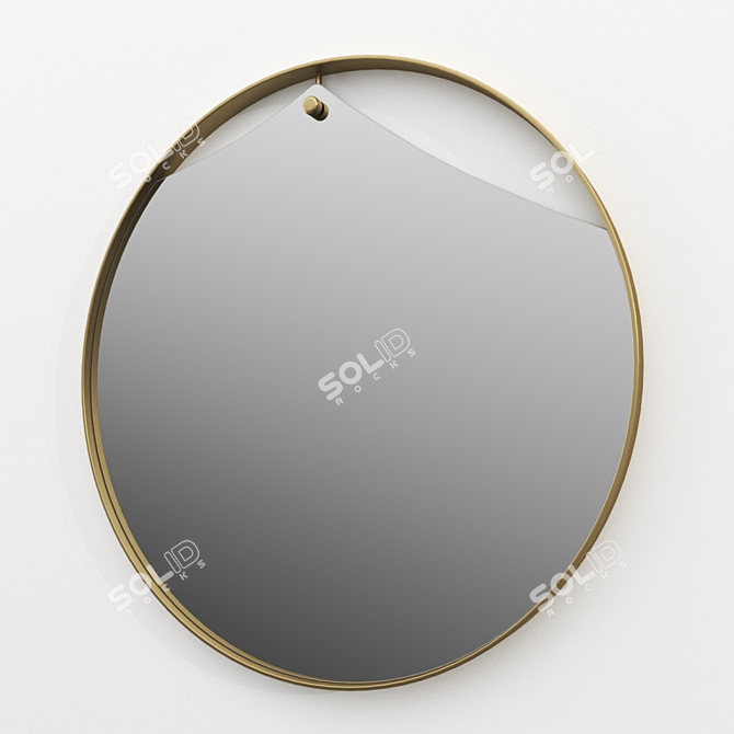 Elegant PINCH Mirror: Italian Design 3D model image 1