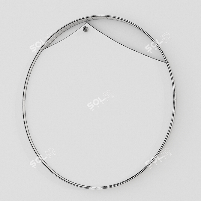 Elegant PINCH Mirror: Italian Design 3D model image 3