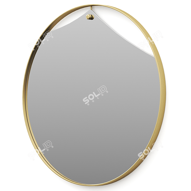 Elegant PINCH Mirror: Italian Design 3D model image 4