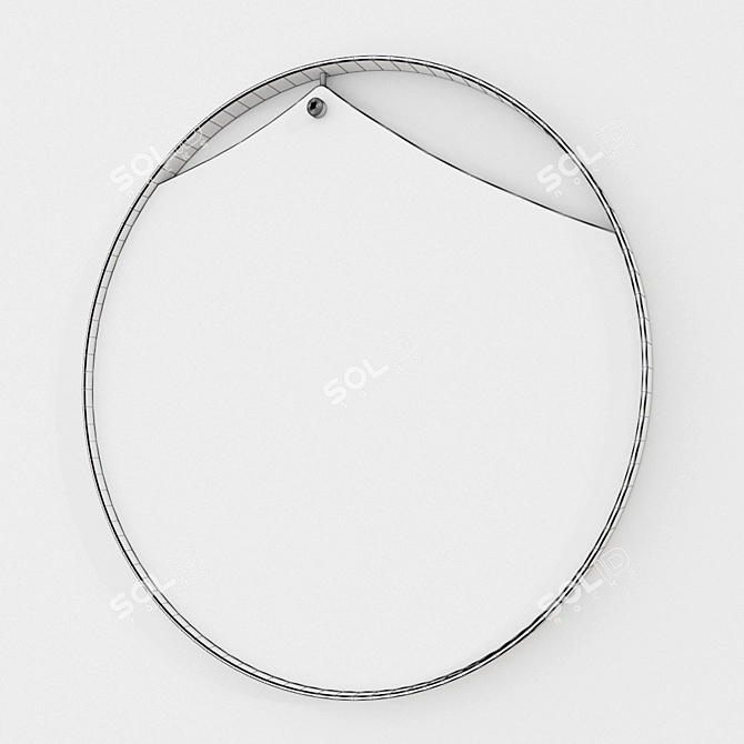 Elegant PINCH Mirror: Italian Design 3D model image 6