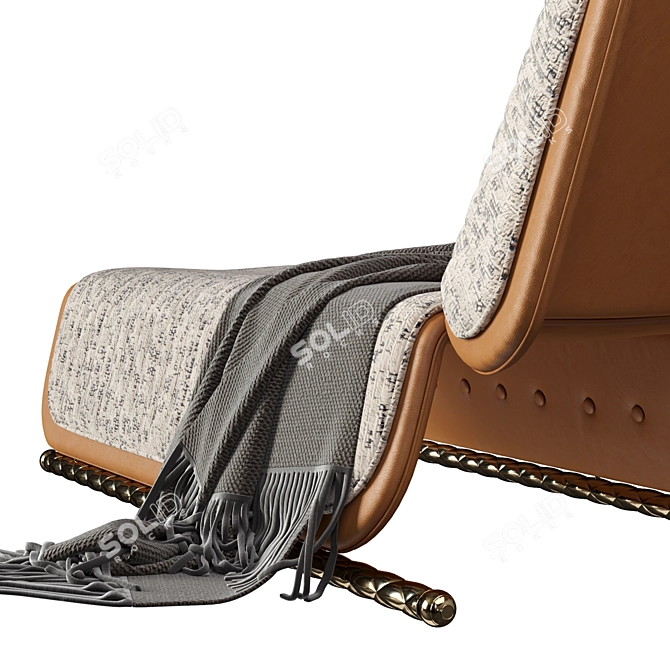 Elegant Italian Chaise Longue: Adelaide 3D model image 3