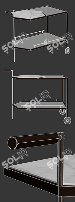 Elegant Kookudesign Gin Lane Vanity 3D model image 4