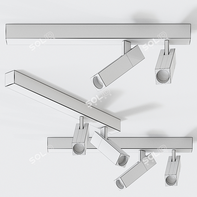 MICK 2.0 Modular Downlight: Colorful Illumination 3D model image 2