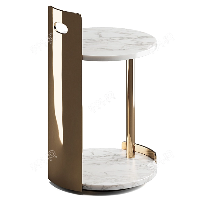 Elegant T8 Cosimo Table: Sleek Design by Lazzarini & Pickering 3D model image 2