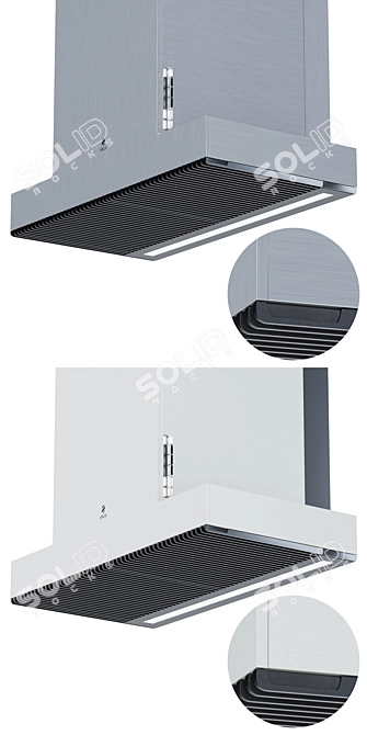 Elica Haiku 600: Powerful Wall-mounted Extractor 3D model image 3