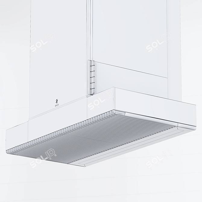 Elica Haiku 600: Powerful Wall-mounted Extractor 3D model image 5