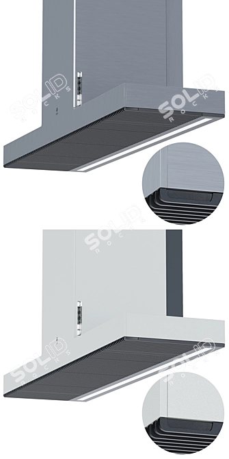 Elica Haiku 1200 Wall-Mounted Extractor 3D model image 3