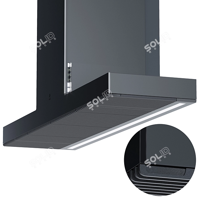Elica Haiku 1200 Wall-Mounted Extractor 3D model image 4