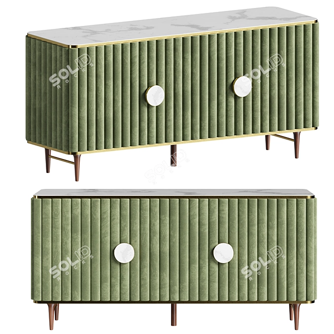  Modern Juneau Buffet: Sleek Design, Spacious 3D model image 1