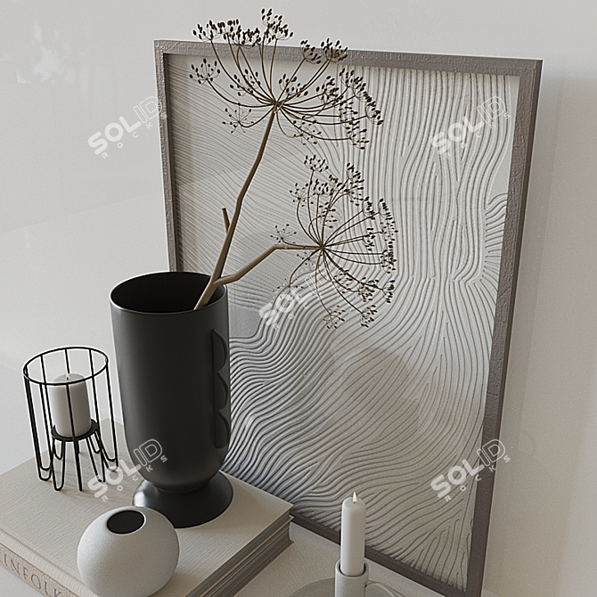 Stylish Home Décor Set 3D model image 2