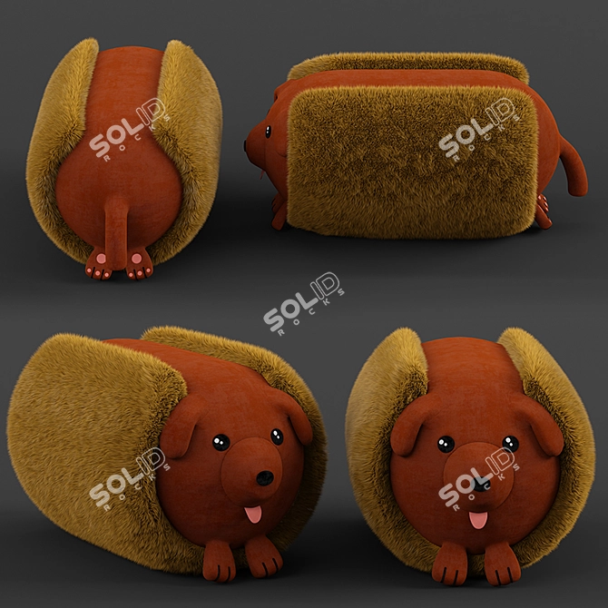 Furry Toy Set: Endless Fun! 3D model image 3