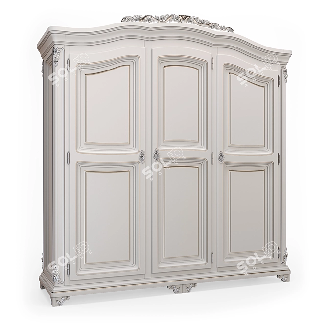 Custom Handcrafted Wardrobe - Nicole Romano Home 3D model image 2