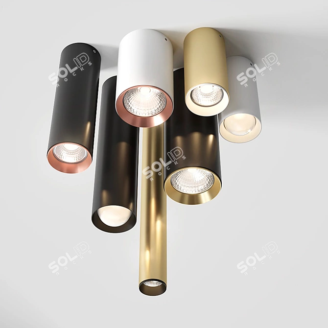 Title: MODERN ROTTO & PET Lighting Collection 3D model image 4