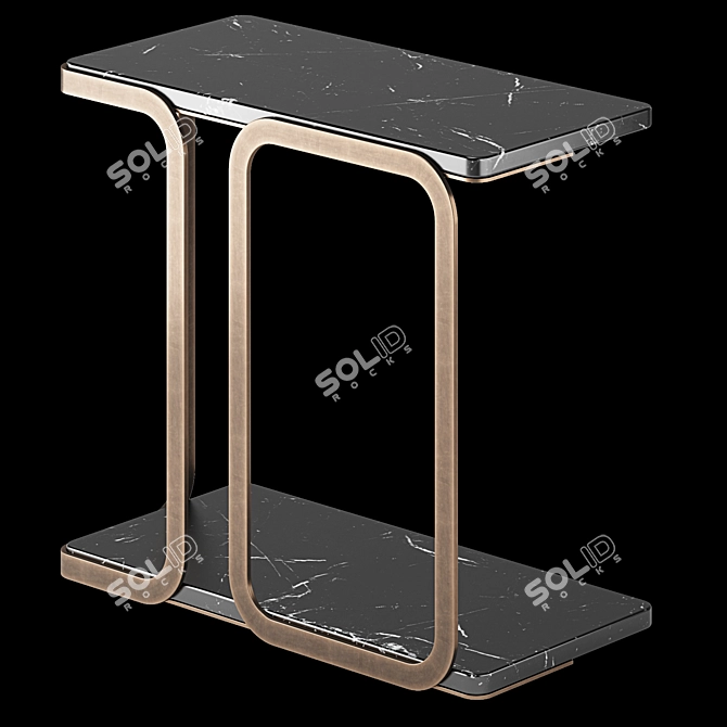 Elegant T9 Alastair Side Table 3D model image 2