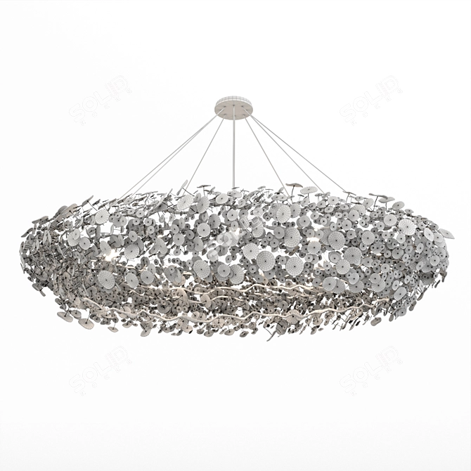 Title: Bespoke Ceramic Chandelier 3D model image 3