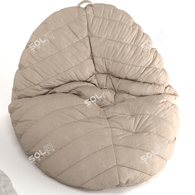 Versatile and Stylish DiHult Pouffe 3D model image 2