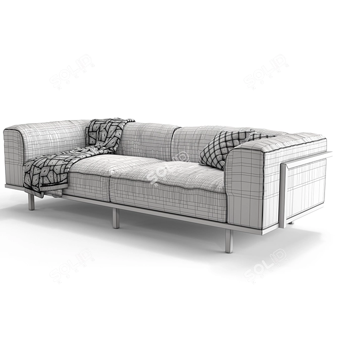 Contemporary Comfort: Okha Big Easy Sofa 3D model image 1