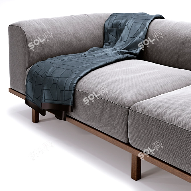 Contemporary Comfort: Okha Big Easy Sofa 3D model image 3