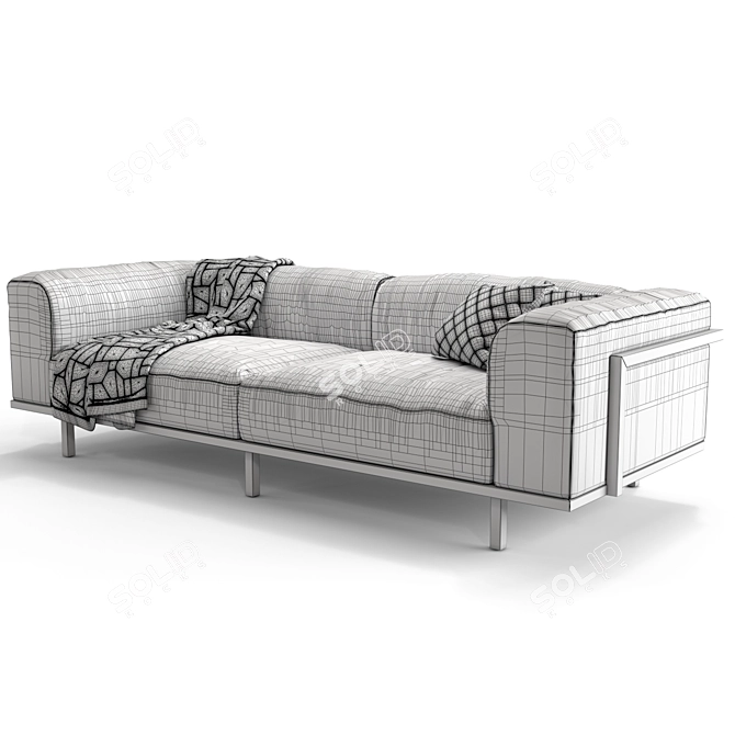 Contemporary Comfort: Okha Big Easy Sofa 3D model image 6
