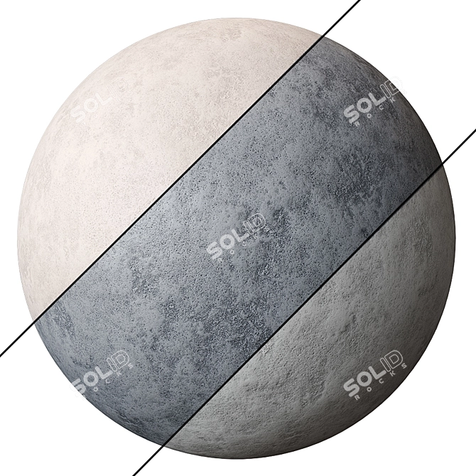 Spherical Plaster Texture Set 3D model image 2