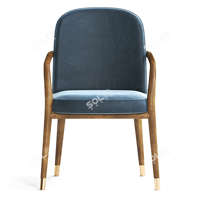 Elegant Stul Lise Armchair: Ulivi Salotti 3D model image 2