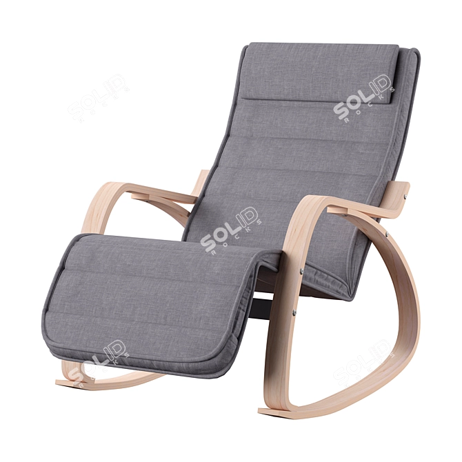 Modern Rocking Lounger: The Ultimate Relaxation 3D model image 5