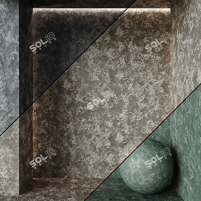 Elegant Plaster Texture Collection 3D model image 1