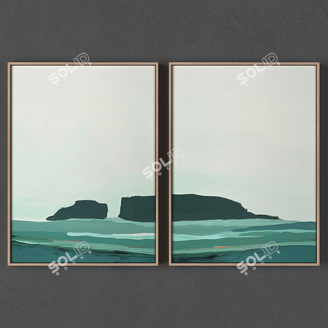 Abstract Frames Collection: 2 Sizes, 2500x2500px Textures 3D model image 1