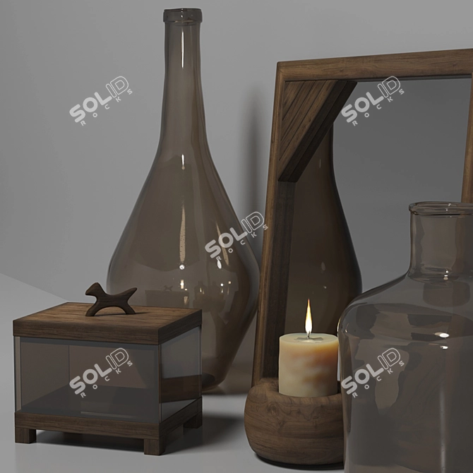 PBR-Optimized Decor Set 3D model image 2