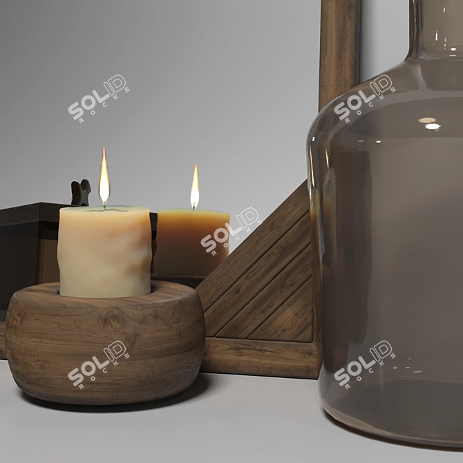 PBR-Optimized Decor Set 3D model image 3