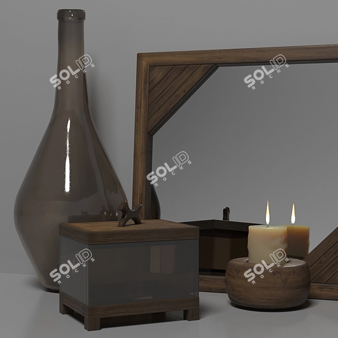 PBR-Optimized Decor Set 3D model image 4