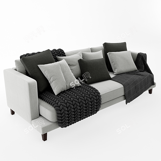 Delavega Sofa A33: Stylish and Versatile Furniture 3D model image 5