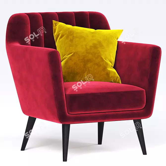 Modern Zipperbuy Jaron Armchair 3D model image 1