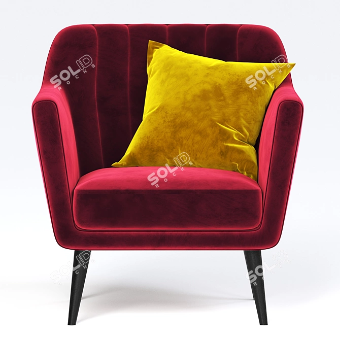 Modern Zipperbuy Jaron Armchair 3D model image 2