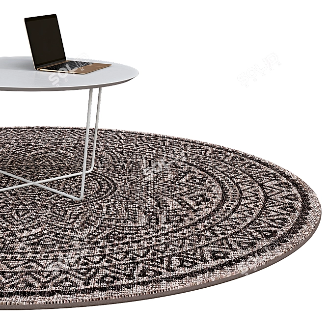 Sleek Circle Rugs | No. 141 3D model image 2