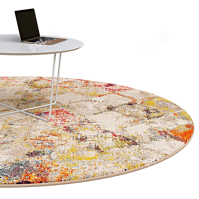 Elegant Circle Rugs | No. 144 3D model image 2