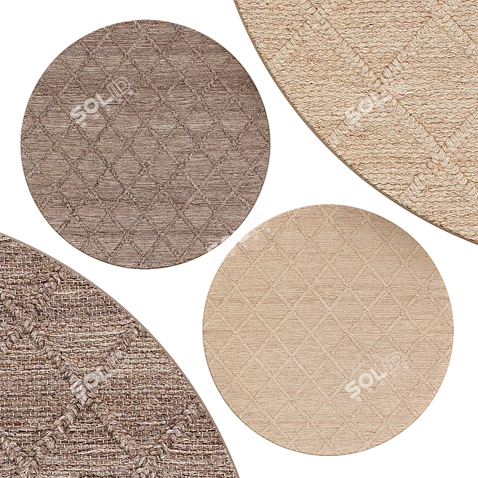 Elegant Circle Rugs | No. 147 3D model image 1