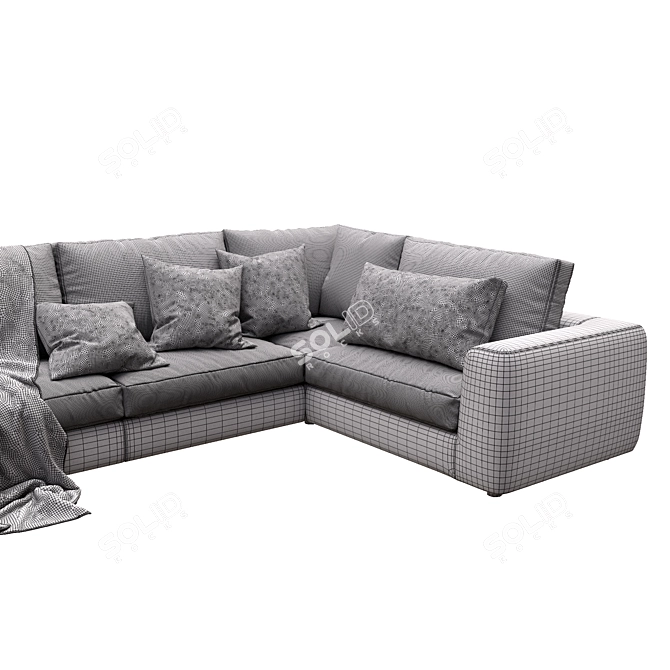 Alameda9 8 Leather Sofa 3D model image 5