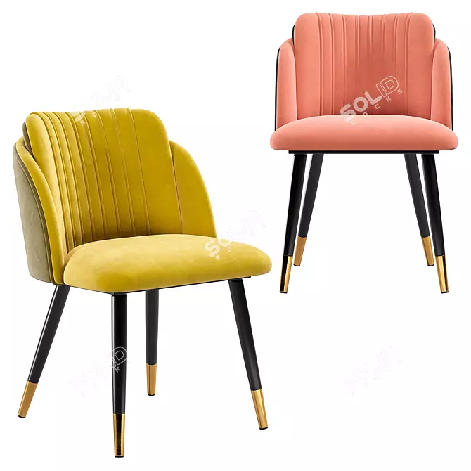 Orly Modern Chair: Stylish and Ergonomic Design 3D model image 1