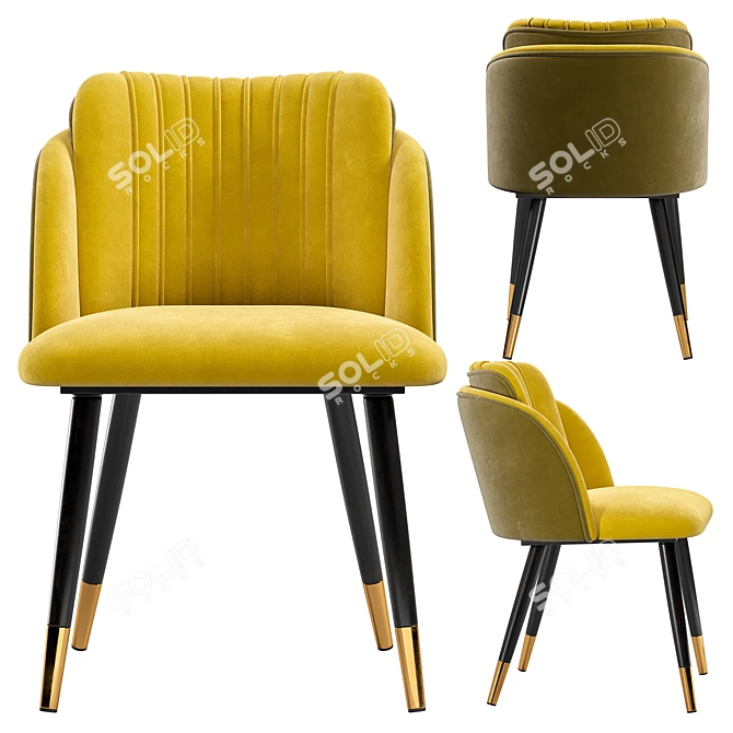 Orly Modern Chair: Stylish and Ergonomic Design 3D model image 4