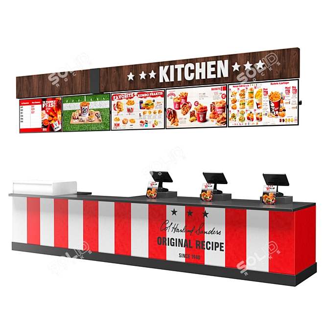 KFC Equipment: High-Quality, Textured 3D Model 3D model image 6